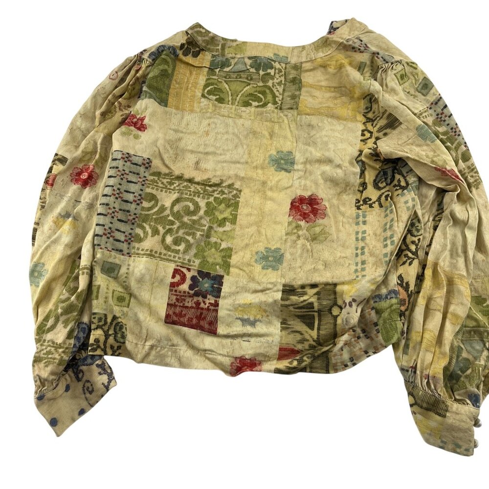 Anthropologie Tiny Patchwork Long Sleeve Blouse‎ … - image 4